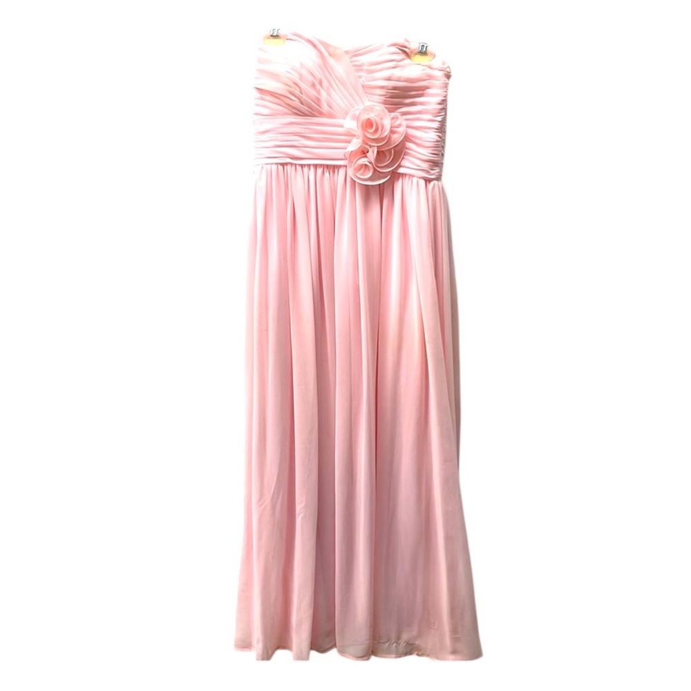 Bari jay strapless laced/ ruffled formal gown ladies sz 10